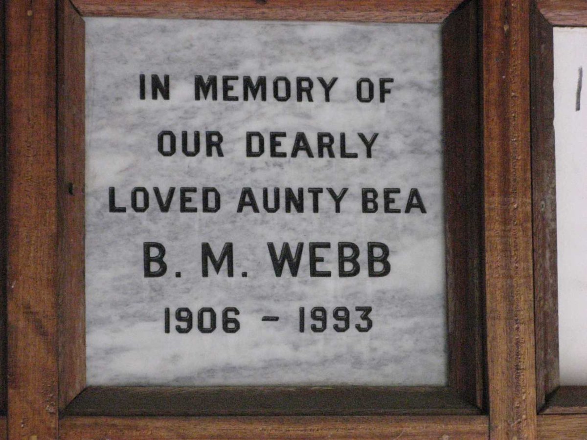 WEBB B.M. 1906-1993