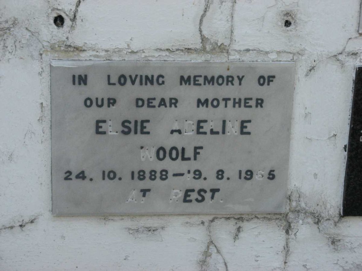 WOOLF Elsie Adeline 1888-1965