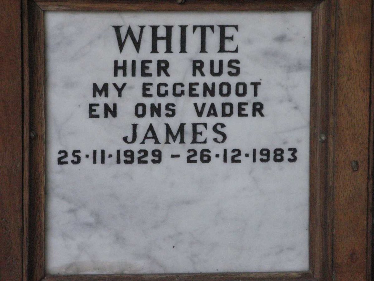 WHITE James 1929-1983