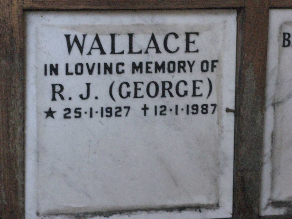 WALLACE R.J. 1927-1987