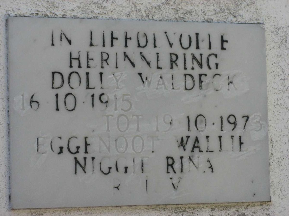 WALDECK Dolly 1915-1973