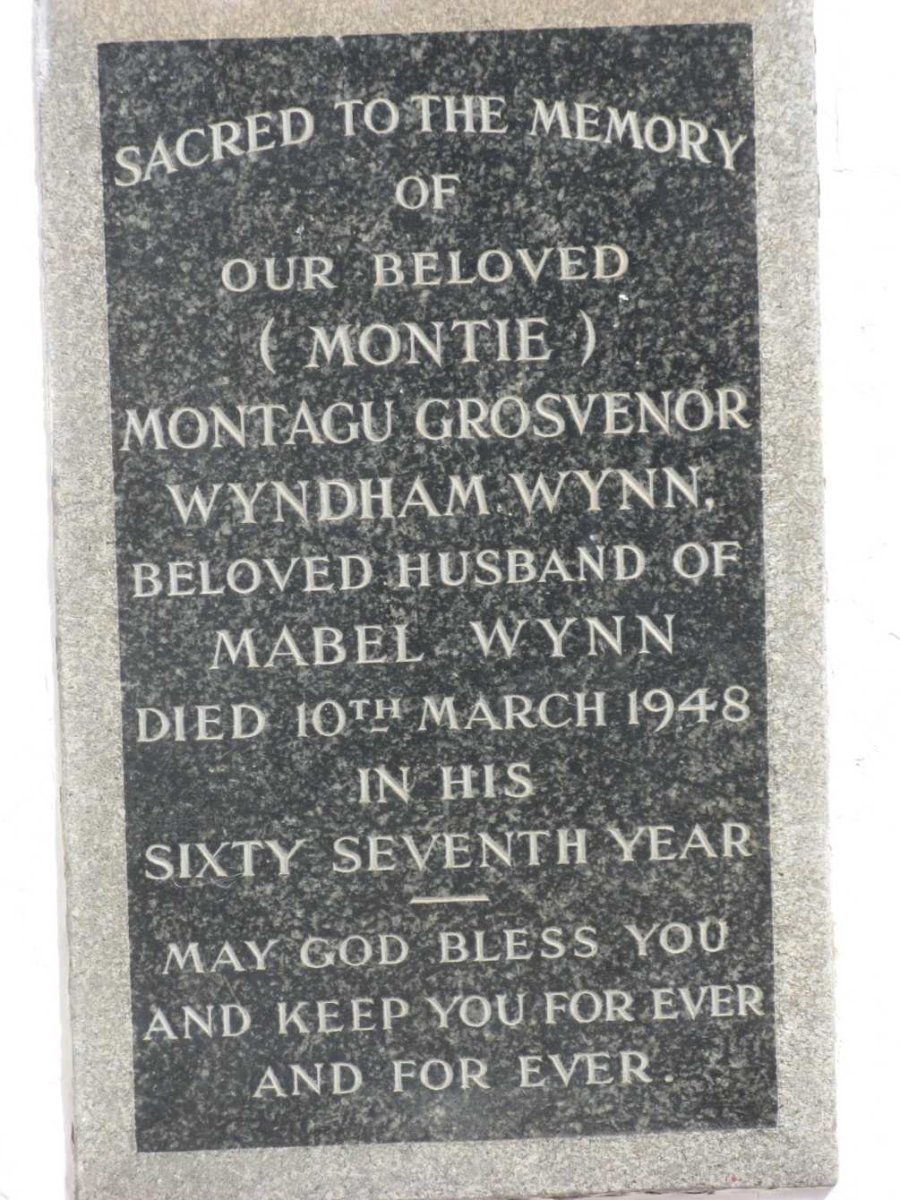 WYNN Montagu Grosvenor Wyndham -1948