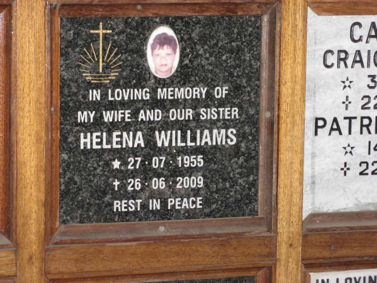 WILLIAMS Helena 1955-2009