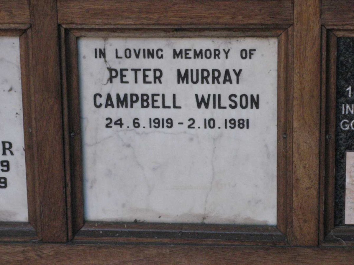 WILSON Peter Murray Campbell 1919-1981