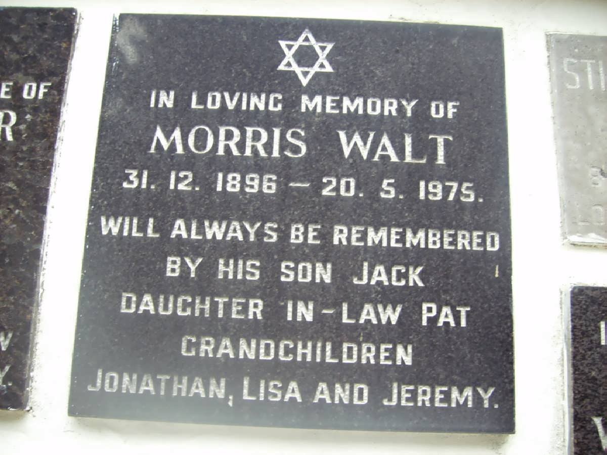 WALT Morris 1896-1975