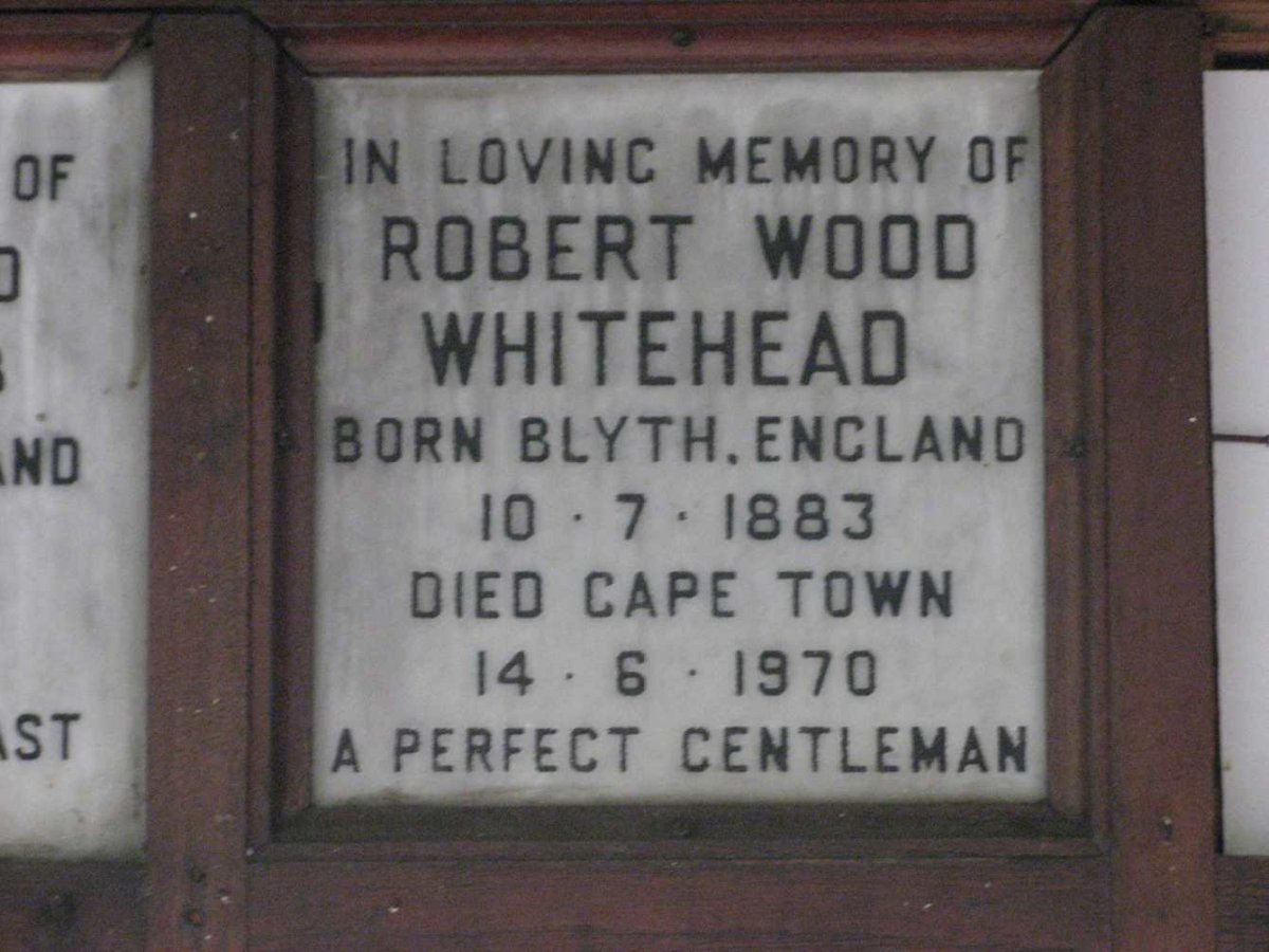 WHITEHEAD Robert Wood 1883-1970