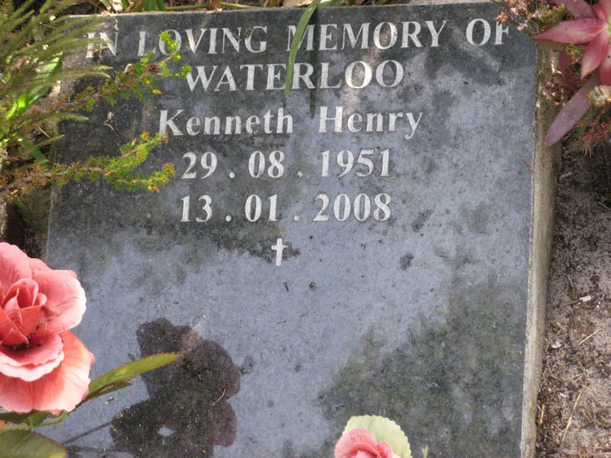 WATERLOO Kenneth Henry 1951-2008