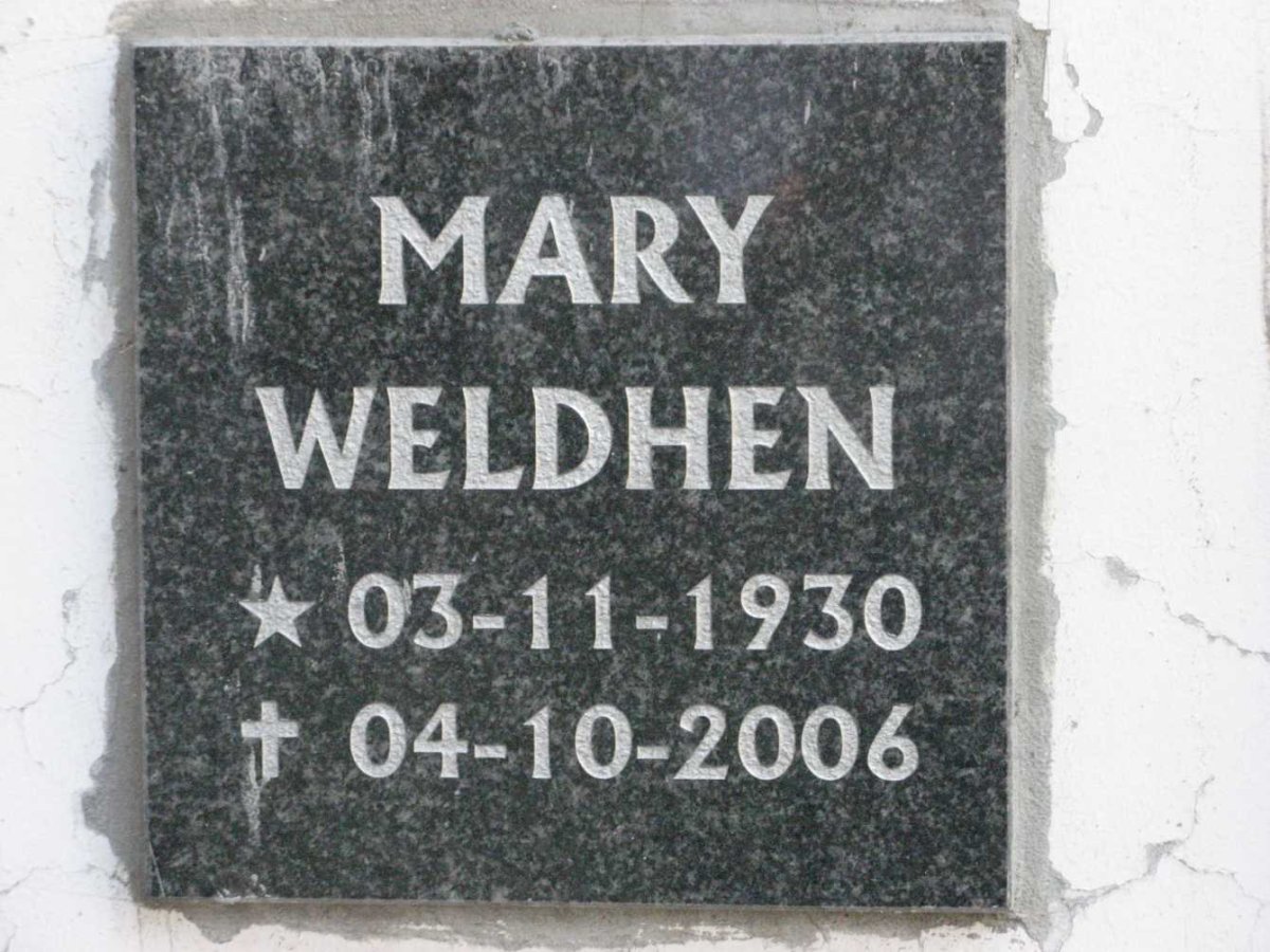 WELDHEN Mary 1930-2006