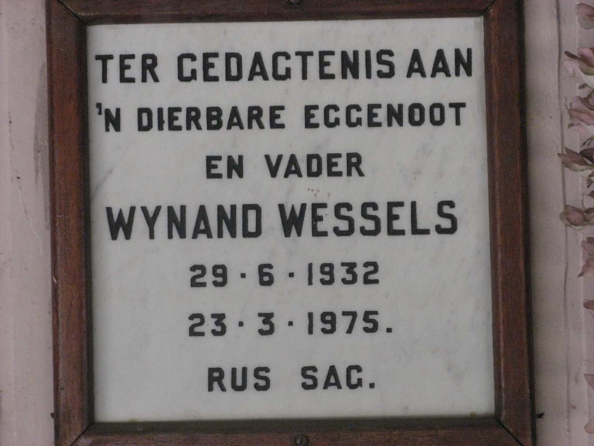 WESSELS Wynand 1932-1975