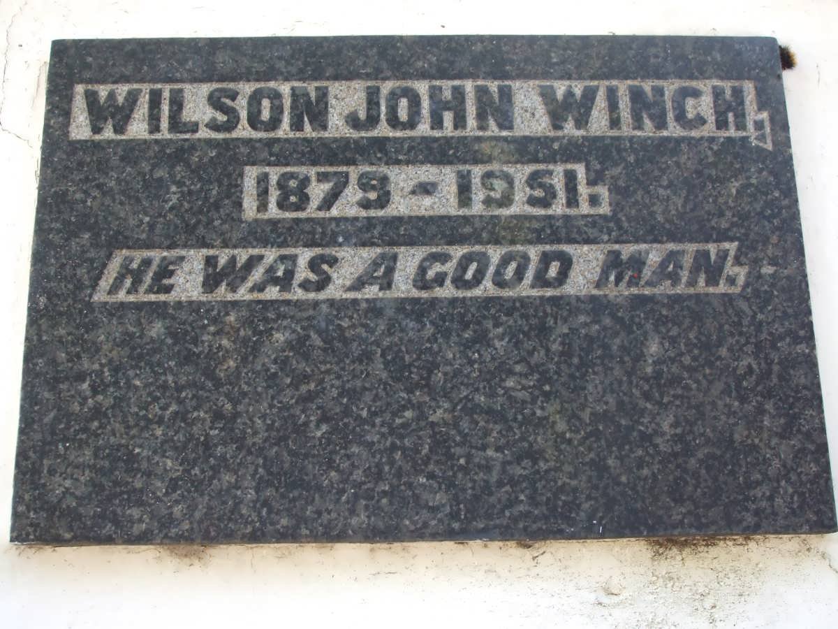 WINCH Wilson John 1879-1951