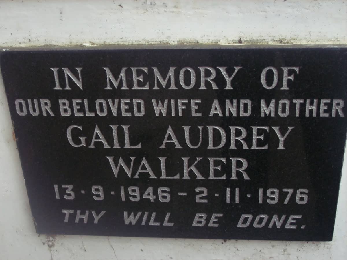 WALKER Gail Audrey 1946-1976