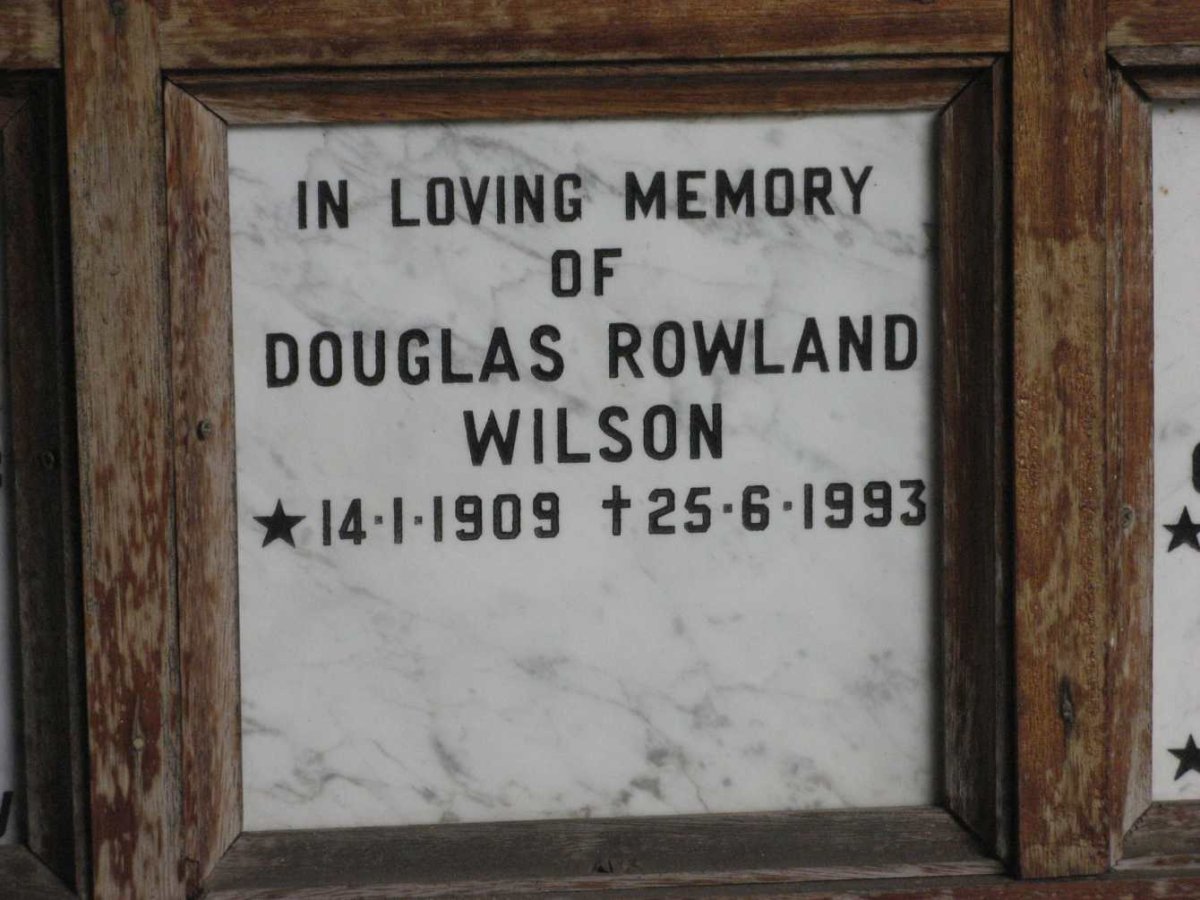WILSON Douglas Rowland 1909-1993