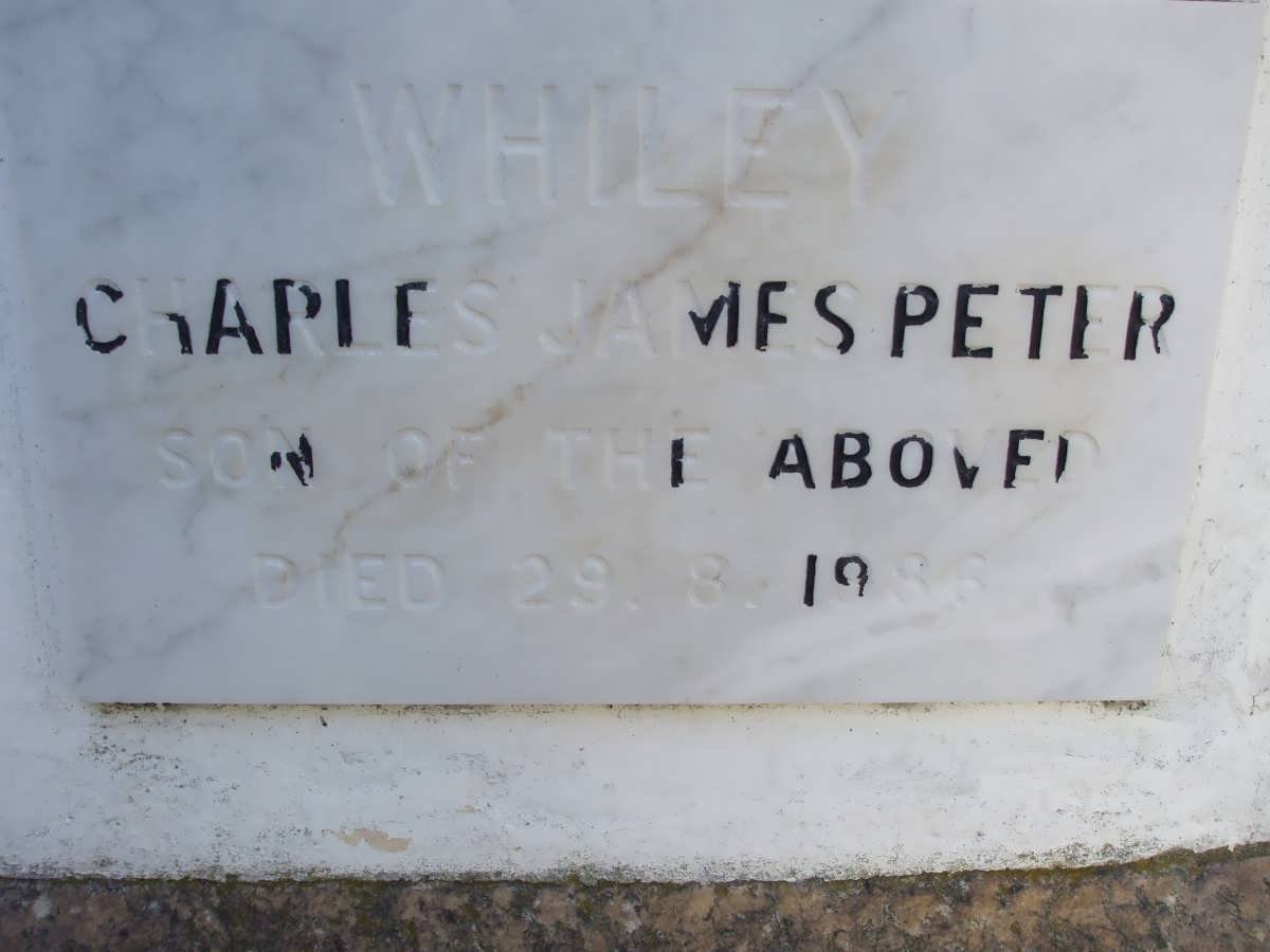 WHILEY Charles James Peter -1986