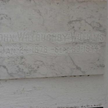 WILLIAMS John Willoughby 1878-1944