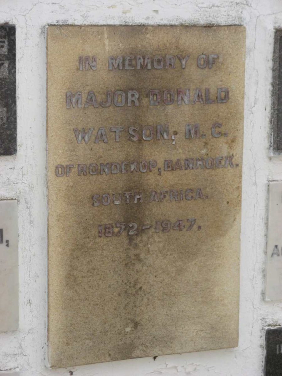 WATSON Ronald 1872-1947