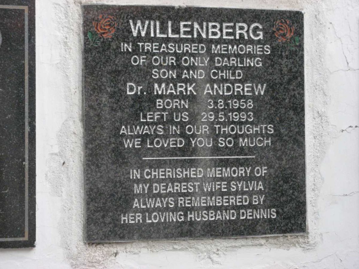 WILLENBERT Mark Andre 1958-1993 :: WILLENBERG Sylvia