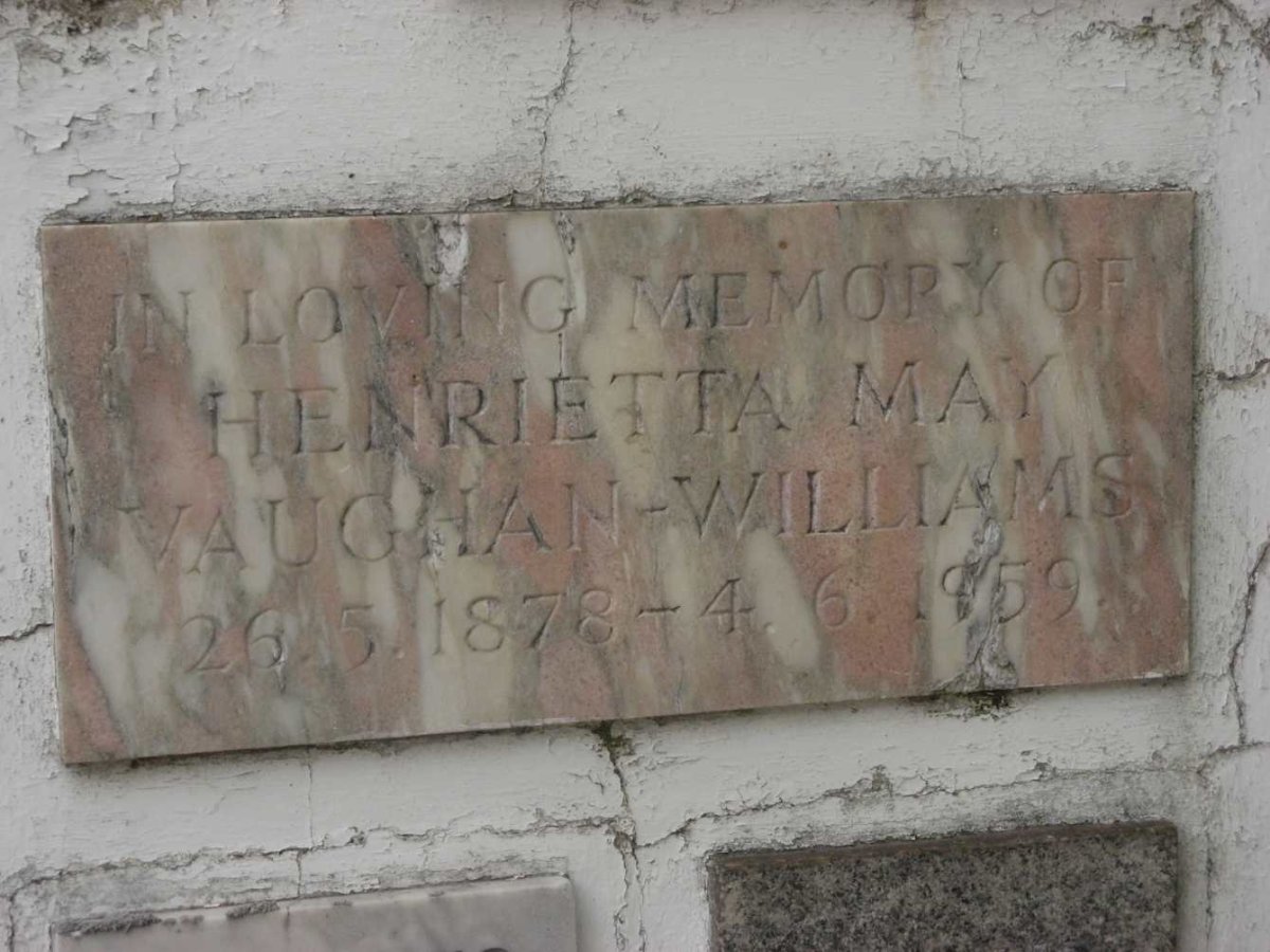 WILLIAMS Henrietta May, VAUGHAN 1878-1959
