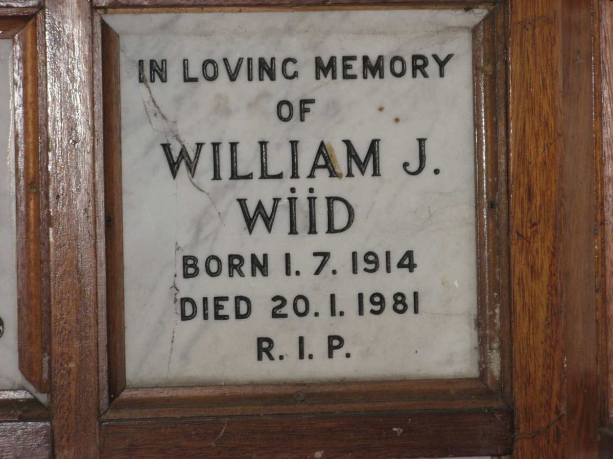 WIID William J. 1914-1981