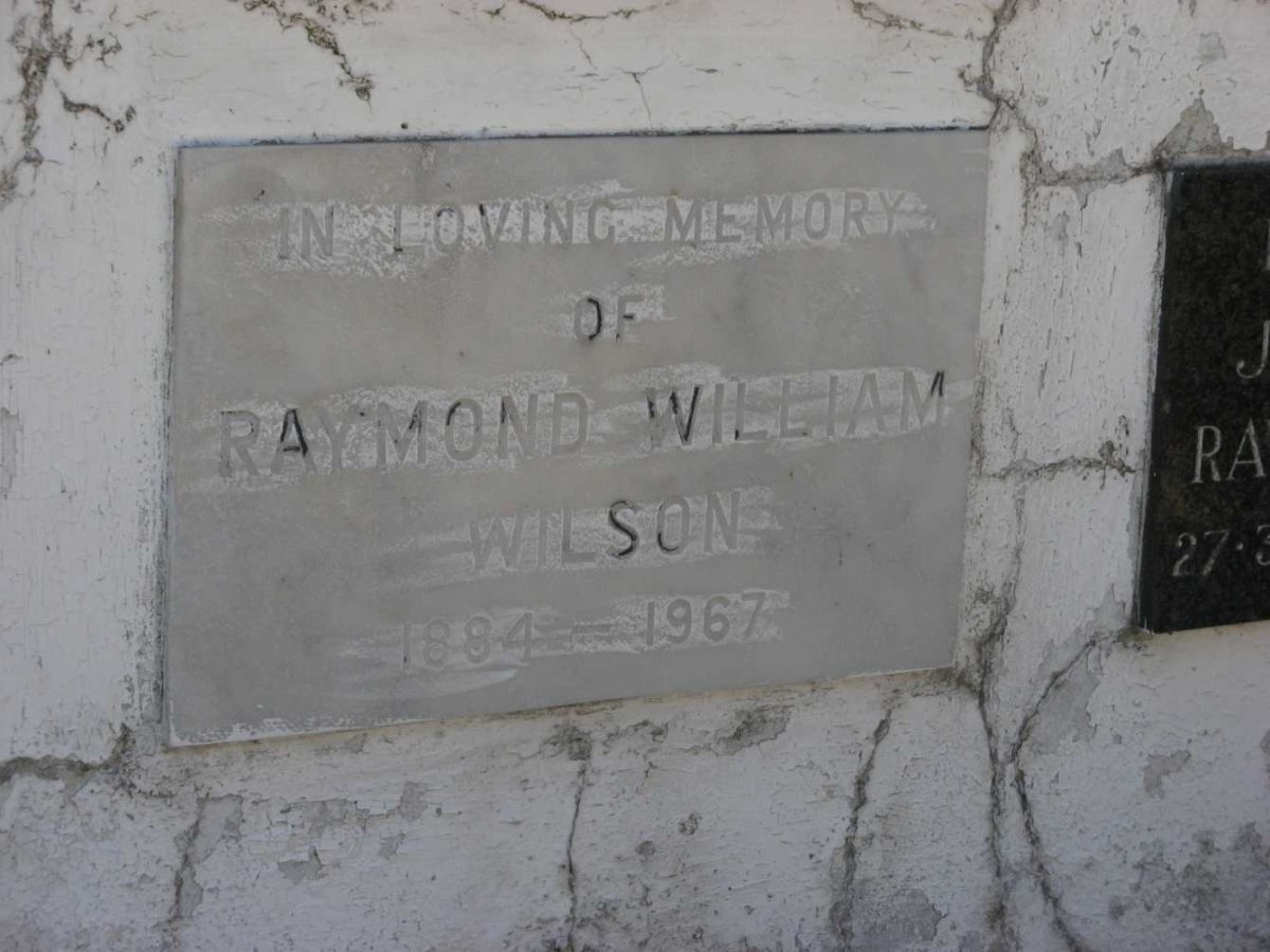 WILSON Raymond William 1884-1967