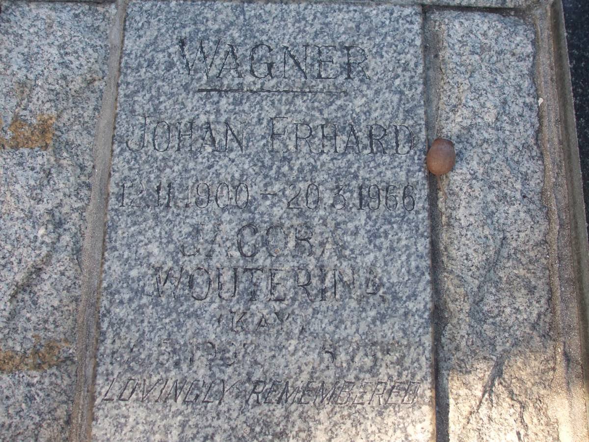 WAGNER Johan Erhard 1900-1966 &amp; Jacoba Wouterina KAY 1907-1988