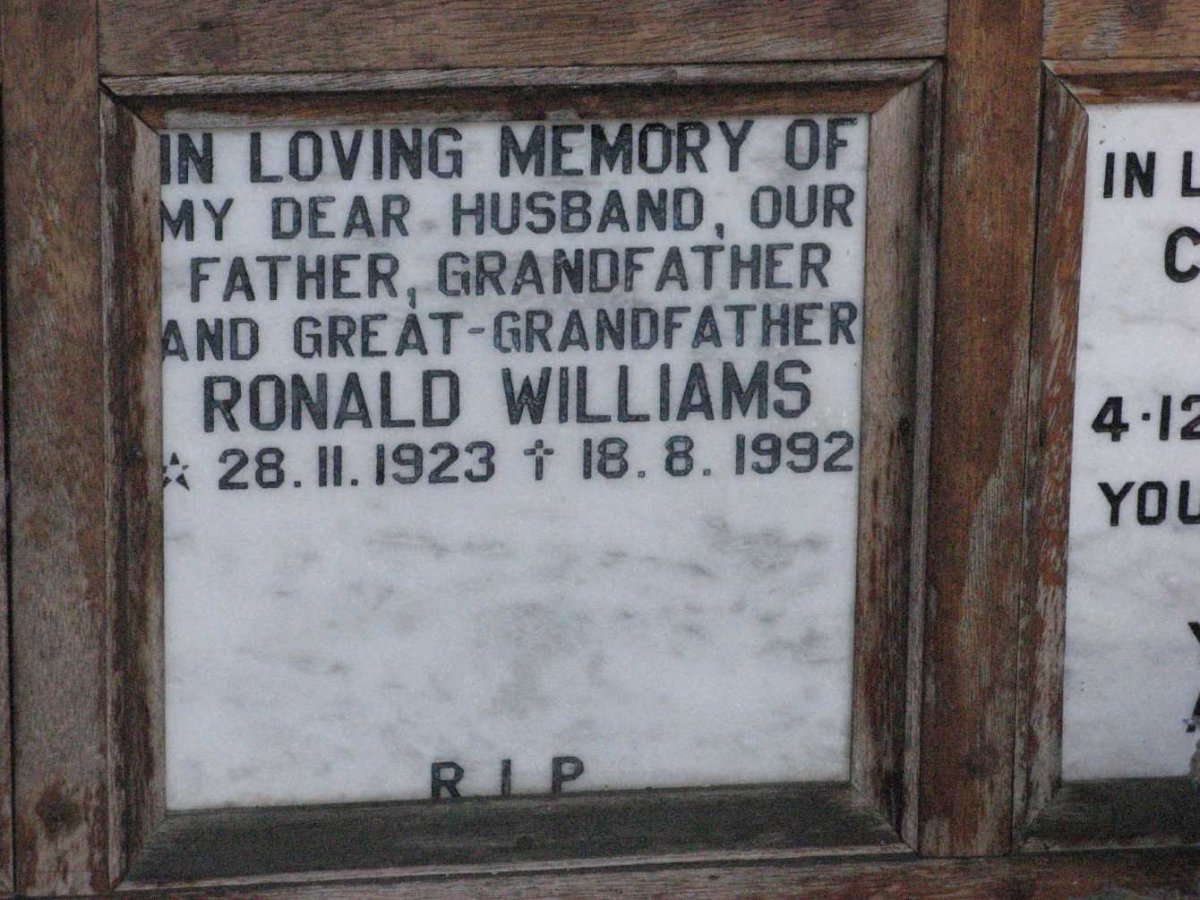 WILLIAMS Ronald 1923-1992