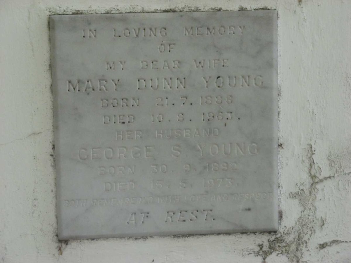 YOUNG George S. 1892-1973 &amp; Mary Dunn 1888-1963