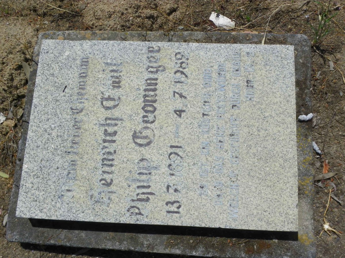 GRONINGER Heinrich Emil Philip 1891-1982