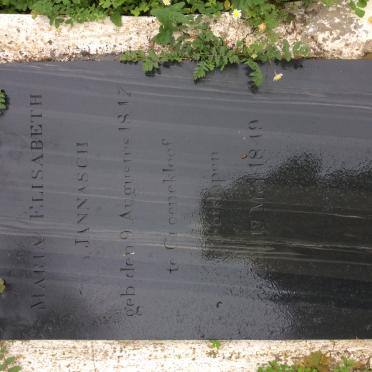JANNASCH Maria Elisabeth 1847-1849