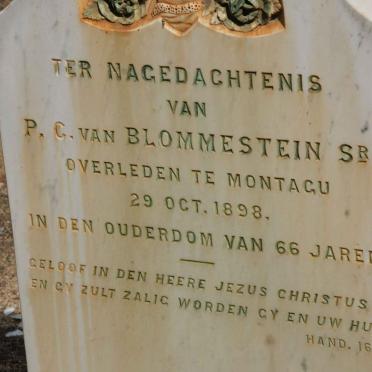 BLOMMESTEIN P.C., van -1898