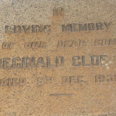 CLOETE Reginald -1936