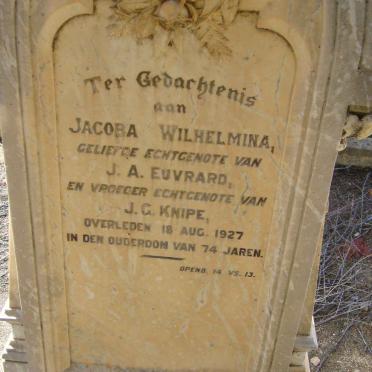 EUVRARD Jacoba Wilhelmina voorheen KNIPE -1927