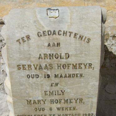 HOFMEYR Arnold Servaas -1902 :: HOFMEYR Mary -1902