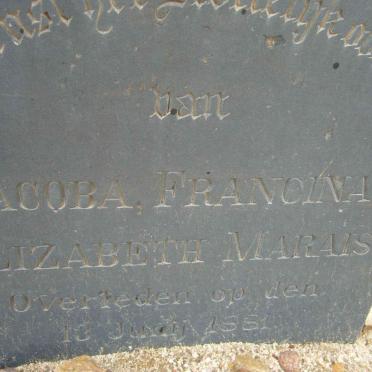 MARAIS Jacoba Francina -1881