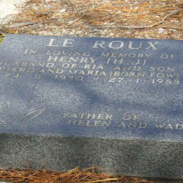 ROUX H.J., le 1930-1983
