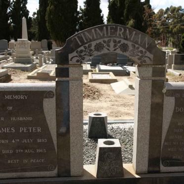 TIMMERMAN James Peter 1893-1965 &amp; Dorathea Regina SMIT 1889-1964