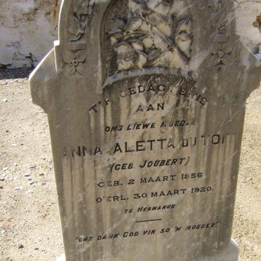 TOIT Anna Aletta, du nee JOUBERT 1856-1920