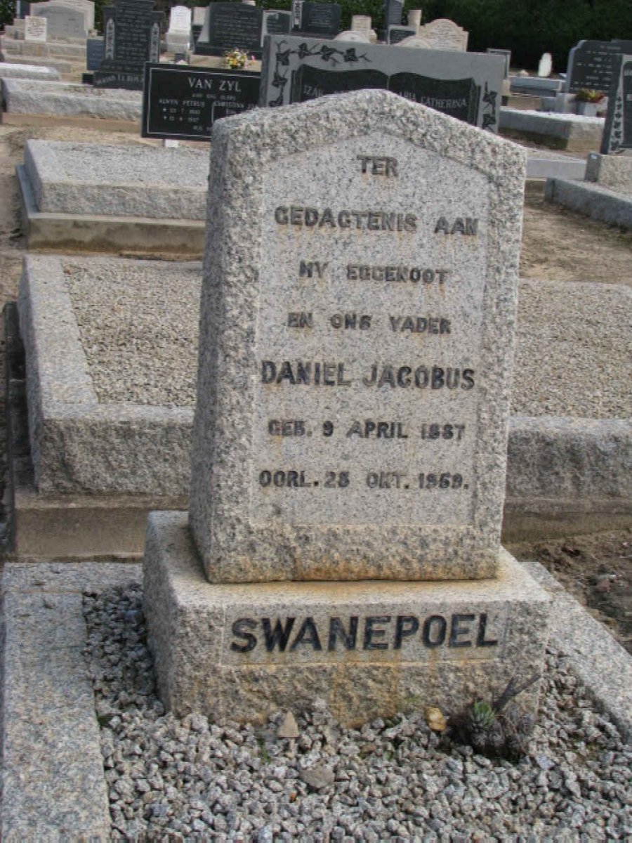 SWANEPOEL Daniel Jacobus 1887-1969