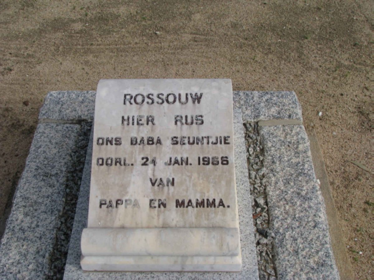 ROSSOUW Baba Seuntjie -1966