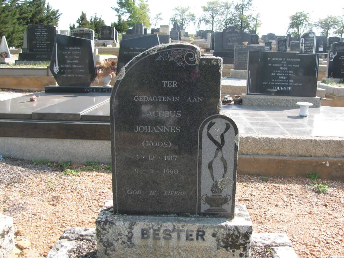 BESTER Jacobus Johannes 1917-1960