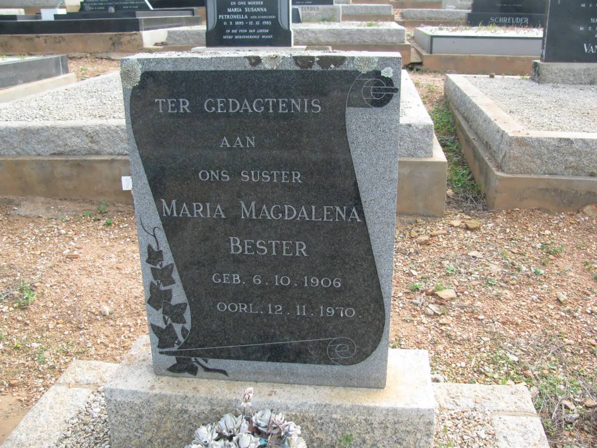 BESTER Maria Magdalena 1906-1970