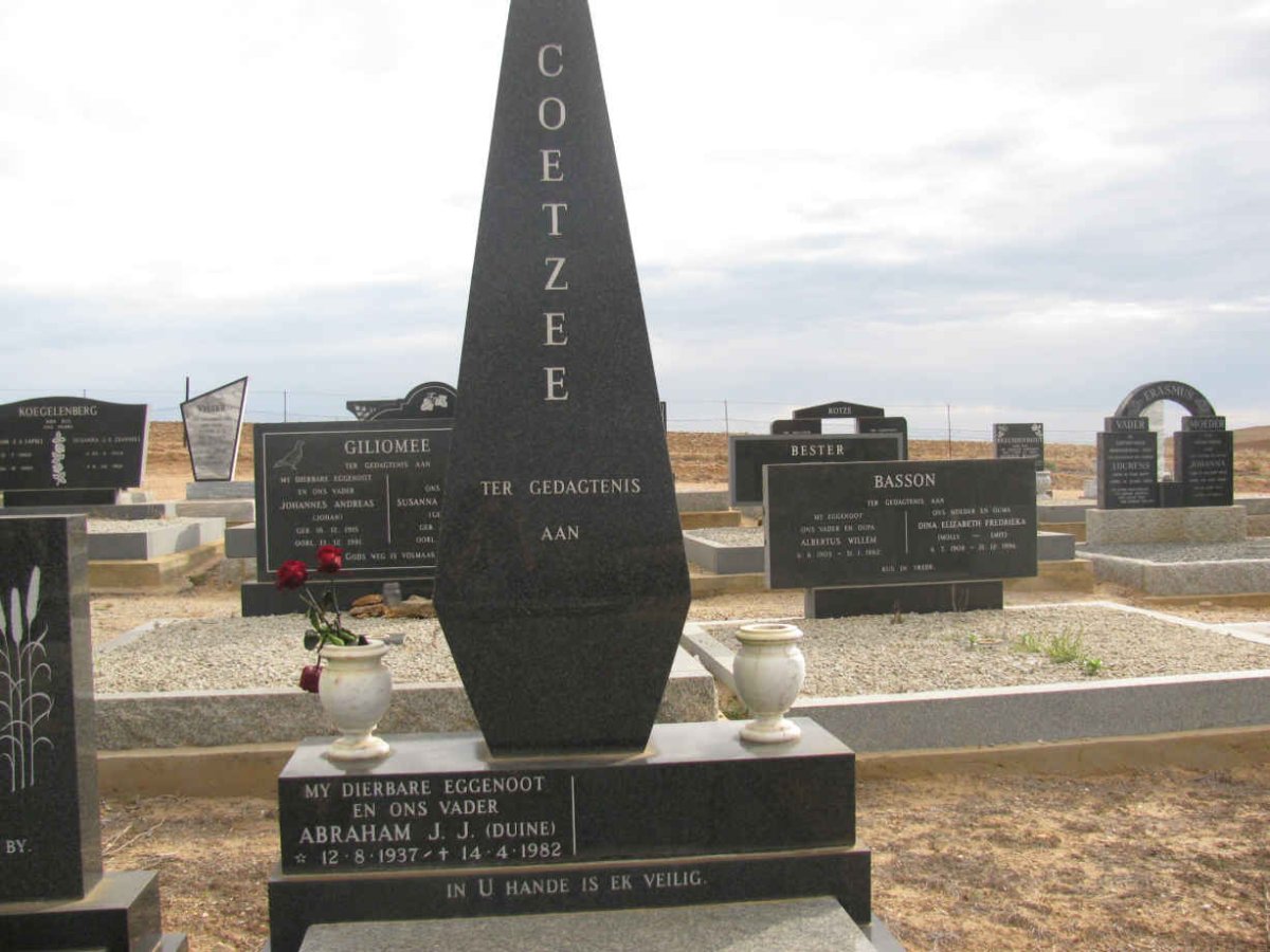 COETZEE Abraham J.J. 1937-1982