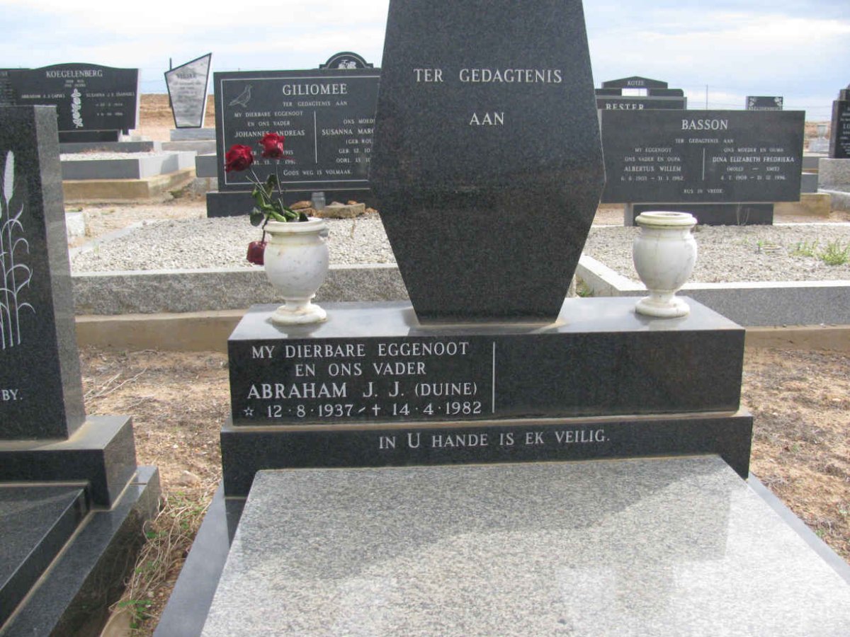 COETZEE Abraham J.J. 1937-1982