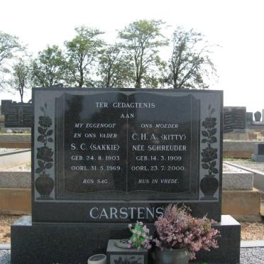 CARSTENS S.C. 1903-1969 &amp; C.H.A. SCHREUDER 1909-2000