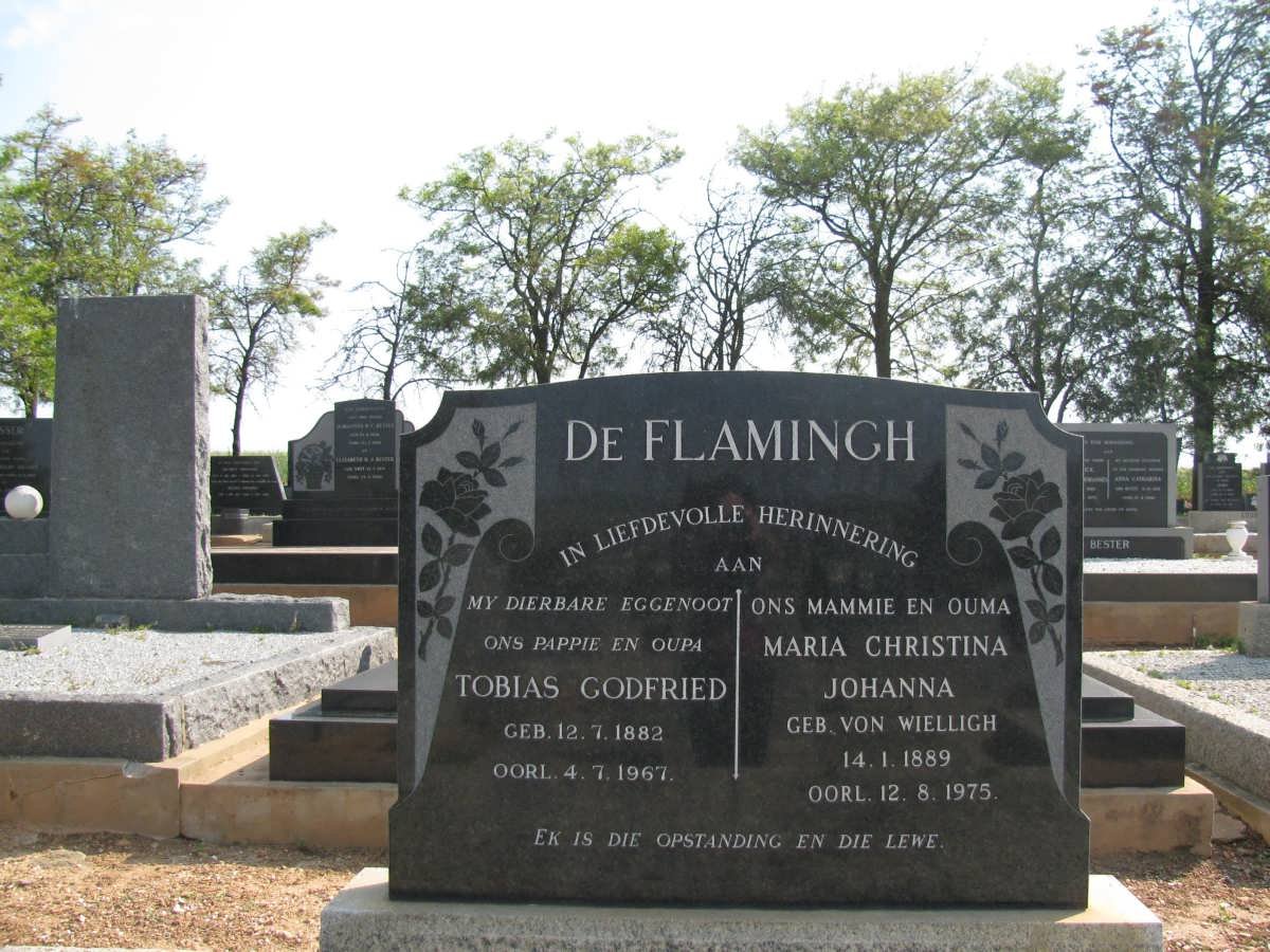 FLAMMINGH Tobias Godfried, de 1882-1967 &amp; Maria Christina Johanna VON WIELLIGH 1889-1975