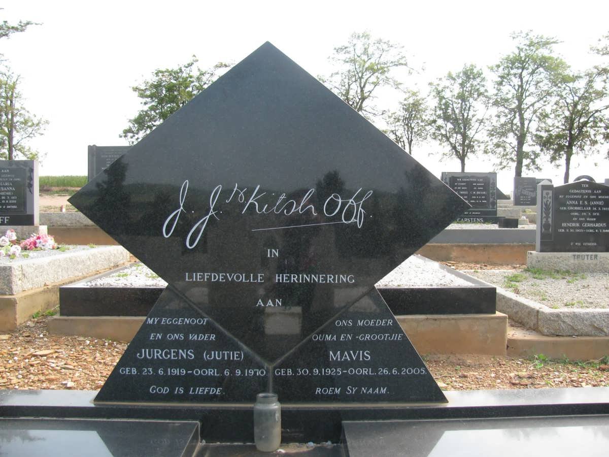 KITSHOFF Jurgens 1919-1970 &amp; Mavis 1925-2005