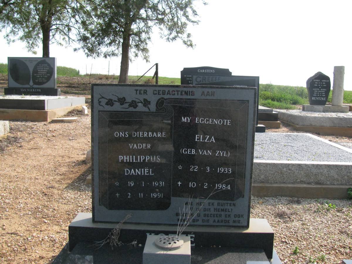 KOTZE Philippus Daniel 1931-1991 &amp; Elza VAN ZYL 1933-1984