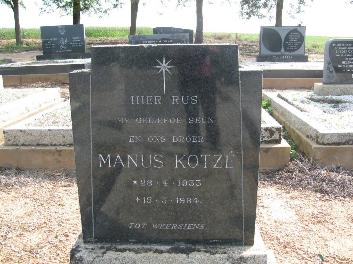 KOTZE Manus 1933-1964