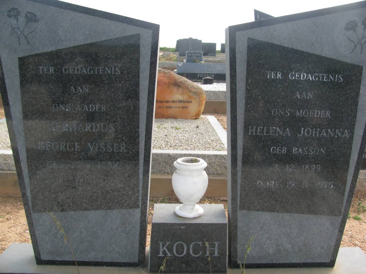 KOCH Gerhardus George Visser 1894-1976 &amp; Helena Johanna BASSON 1899-1975