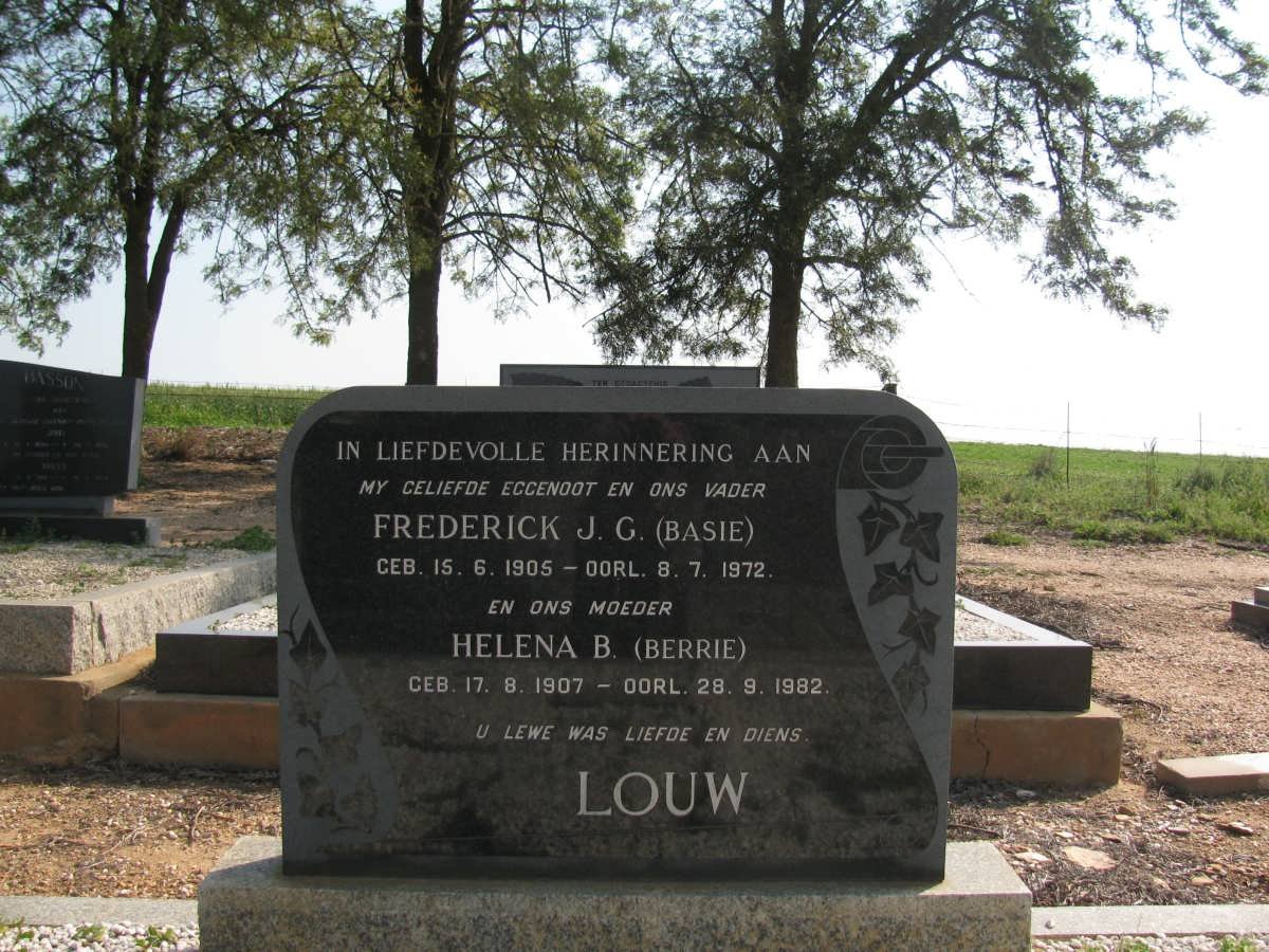 LOUW Frederick J.G 1905-1972 &amp; Helena B. 1907-1982