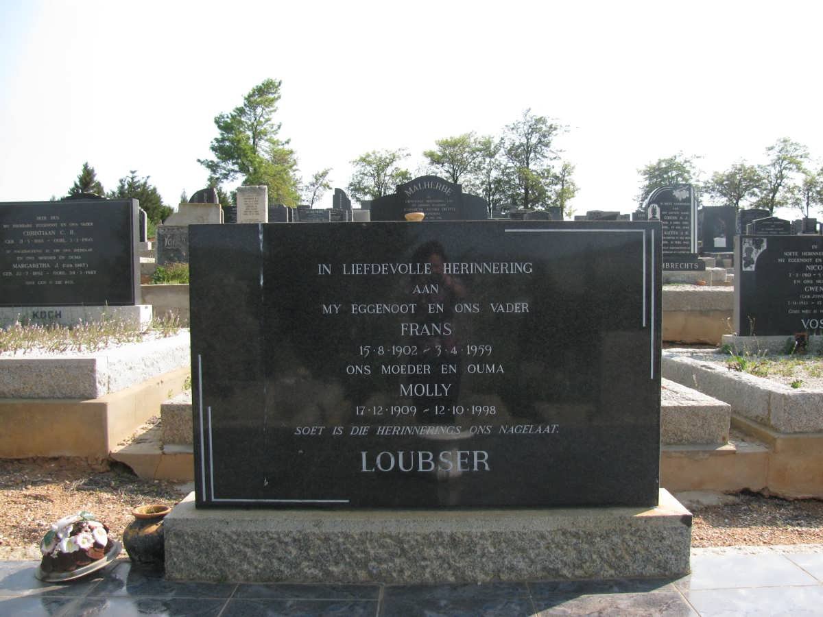 LOUBSER Frans 1902-1959 &amp; Molly 1909-1998